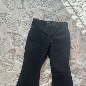 Old Navy High Rise Pixie Flare Black Pants